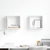 Image de vidaXL Étagères cube murales 2 pcs Blanc 30x15x30 cm