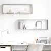 Image de vidaXL Étagères cube murales 2 pcs gris béton bois d'ingénierie