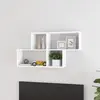Image de vidaXL Étagère murale Blanc 100x18x53 cm Bois d’ingénierie