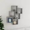 Image de vidaXL Étagère murale cube Gris béton 78x15x93 cm Bois d’ingénierie