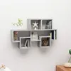 Image de vidaXL Étagère murale forme d'auto Gris béton Bois d’ingénierie