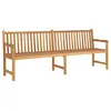 Image de Banc de jardin 228 cm bois de teck solide