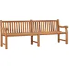 Image de vidaXL Banc de jardin 228 cm bois de teck solide