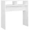 Image de Table console blanc 78x30x80 cm bois d ingénierie