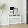 Image de vidaXL Table console blanc brillant 105x30x80 cm bois d'ingénierie