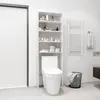 Image de vidaXL Meuble pour machine à laver blanc brillant 64x24x190 cm