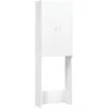 Image de vidaXL Meuble pour Machine à Laver Blanc 64x25,5x190 cm