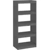 Image de Libreria/Divisorio Grigio 60x30x135,5 cm Legno Massello di Pino