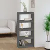 Image de vidaXL Bibliothèque/Séparateur de pièce Gris 60x30x135,5 cm Pin massif