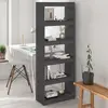 Image de vidaXL Bibliothèque/Séparateur de pièce Gris 60x30x167,5 cm Pin massif