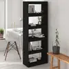 Image de vidaXL Bibliothèque/Séparateur de pièce Noir 60x30x167,5 cm Pin massif
