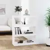Image de vidaXL Bibliothèque/Séparateur de pièce Blanc 80x30x103,5cm Pin massif