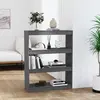 Image de vidaXL Bibliothèque/Séparateur de pièce Gris 80x30x103,5 cm Pin massif