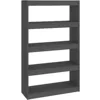 Image de Libreria/Divisorio Grigio 80x30x135,5 cm in Massello di Pino