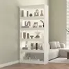 Image de vidaXL Bibliothèque/Séparateur de pièce Blanc 80x30x167,4cm Pin massif