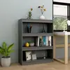 Image de vidaXL Bibliothèque/Séparateur de pièce Gris 100x30x103 cm Pin massif