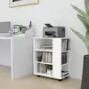 Image de vidaXL Armoire à roulettes Blanc 60x35x75 cm Bois d’ingénierie