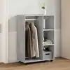 Image de vidaXL Garde-robe Gris béton 80x40x110 cm Bois d’ingénierie