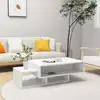 Image de vidaXL Table basse Blanc 105x55x32 cm Bois d’ingénierie