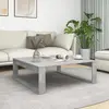 Image de vidaXL Table basse Gris béton 100x100x35 cm Bois d'ingénierie