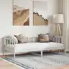 Image de vidaXL Lit de jour sans matelas blanc bois de pin massif 90x200 cm