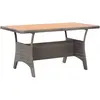 Image de vidaXL Table de jardin Gris 120x70x66 cm Bois d'acacia massif