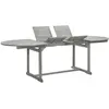 Image de vidaXL Table à dîner de jardin (160-240)x100x75cm Bois d'acacia massif