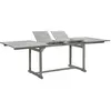 Image de vidaXL Table à dîner de jardin (160-240)x100x75cm Bois d'acacia massif