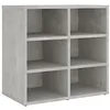 Image de vidaXL Armoire à Chaussures Etagère de Rangement Meuble à Chaussures Support à Chaussures Mural Range-Chaussures Gris Béton 52,5x30x50 cm