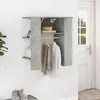 Image de vidaXL Armoire de couloir Gris béton 97,5x37x99 cm Bois d'ingénierie