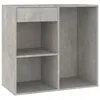 Image de Armoire à cosmétiques Gris béton 80x40x75 cm Bois d ingénierie