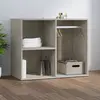 Image de vidaXL Armoire de dressing Gris béton 80x40x65 cm Bois d'ingénierie