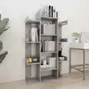 Image de vidaXL Bibliothèque Gris béton 86x25,5x140 cm Bois d’ingénierie