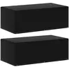 Image de vidaXL Housses de meubles de jardin 2pcs 6oeillets barbecue 170x90x60cm