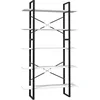 Image de vidaXL Bibliothèque à 5 Niveaux Blanc 100x30x175 cm Bois de pin