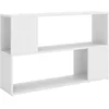 Image de vidaXL Bibliothèque, Étagère à Livres avec Compartiment, Meuble à Livres avec Rangement Salon Salle de Séjour, Scandinave, Blanc Bois d'Ingénierie