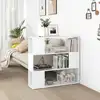Image de vidaXL Bibliothèque/Séparateur de pièce Blanc 100x24x94 cm