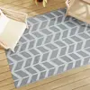 Image de vidaXL Tapis d'extérieur ARAKIL gris 140 x 200 cm PP