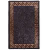 Image de Tapis lavable antidérapant 80x150 cm Noir et doré