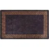 Image de vidaXL Tapis Lavable Antidérapant Moquette d'Entrée Tapis de Sol Paillasson de Sol Tapis d'Entrée Moquette de Couloir 120x180 cm Noir et Doré