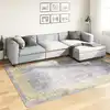 Image de vidaXL Tapis lavable antidérapant 190x300 cm gris