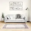Image de vidaXL Tapis lavable antidérapant 80x150 cm Beige clair