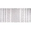 Image de vidaXL Tapis lavable antidérapant 80x300 cm Noir et blanc