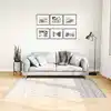 Image de vidaXL Tapis lavable antidérapant 120x180 cm noir et blanc
