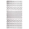 Image de Tapis lavable antidérapant 190x300 cm noir et blanc