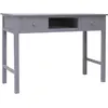 Image de vidaXL Buffet Gris 108x45x76 cm Bois de Paulownia massif