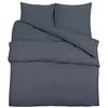 Image de Ensemble de housse de couette Anthracite 140x200 cm Microfibre