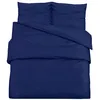 Image de Ensemble de housse de couette Bleu marine 240x220 cm Microfibre