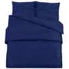 Image de Ensemble de housse de couette Bleu marine 240x220 cm Coton
