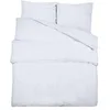 Image de Ensemble de housse de couette Blanc 135x200 cm Coton